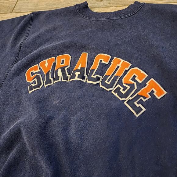 Champion 80s Heavyweight Reverse Weave Syracuse Crew Neck Sweatshirt - Picture 7 of 16